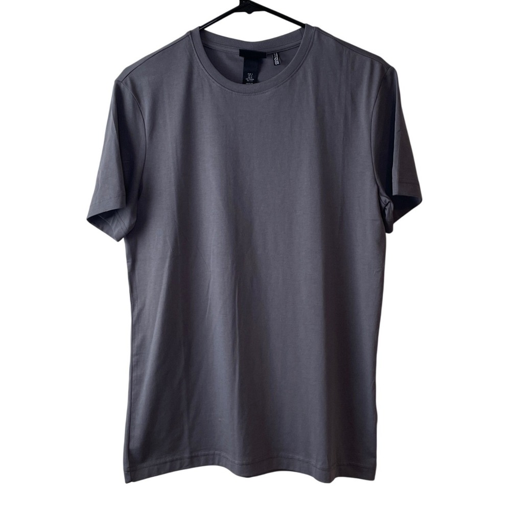 H&M T-Shirt Mens Small Gray New Slim Fit CoolMax EcoMade Moisture Wicking Tee
